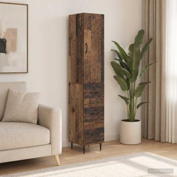 ARDEBO.de - Schrankset 2 stk. 33 x 34,5 x 90 cm Holzwerkstoff Altholz