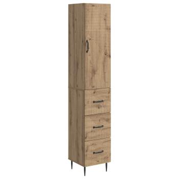 Schrankset 2 stk. 33 x 34,5 x 90 cm Holzwerkstoff Artisan-Eiche