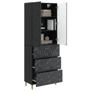 Schrankset 2 stk. 66 x 34,5 x 90 cm Holzwerkstoff Schwarz