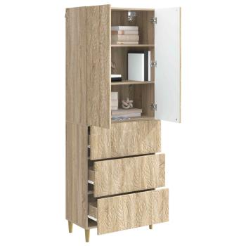 Schrankset 2 stk. 66 x 34,5 x 90 cm Holzwerkstoff Sonoma-Eiche