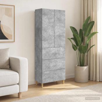 ARDEBO.de - Schrankset 2 stk. 66 x 34,5 x 90 cm Holzwerkstoff Betongrau