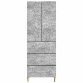 Schrankset 2 stk. 66 x 34,5 x 90 cm Holzwerkstoff Betongrau