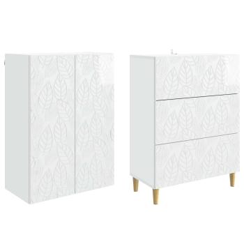 Schrankset 2 stk. 66 x 34,5 x 90 cm Holzwerkstoff