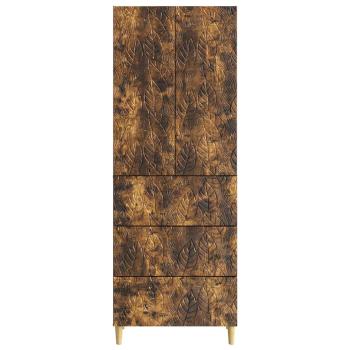 Schrankset 2 stk. 66 x 34,5 x 90 cm Holzwerkstoff Räuchereiche