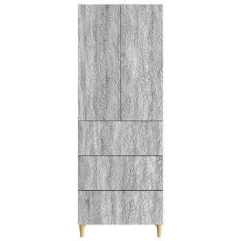 Schrankset 2 stk. 66 x 34,5 x 90 cm Holzwerkstoff Sonoma-Grau