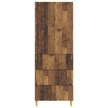 Schrankset 2 stk. 66 x 34,5 x 90 cm Holzwerkstoff Altholz