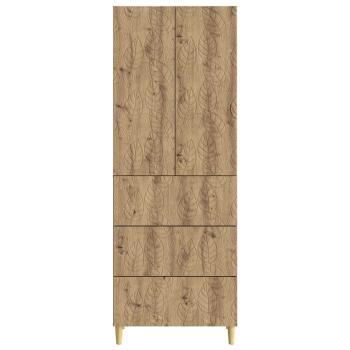 Schrankset 2 stk. 66 x 34,5 x 90 cm Holzwerkstoff Artisan-Eiche