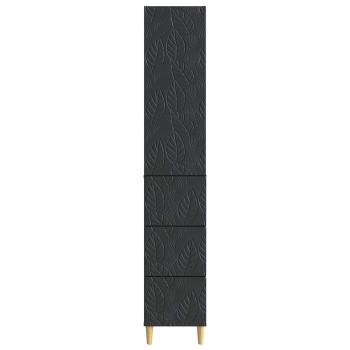 Schrankset 2 stk. 33 x 34,5 x 90 cm Holzwerkstoff Schwarz