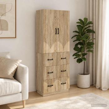 ARDEBO.de - Schrankset 2 stk. 66 x 34,5 x 87 cm Holzwerkstoff Sonoma-Eiche