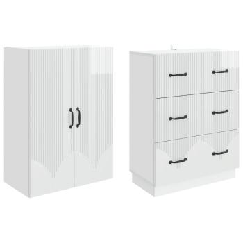 Schrankset 2 stk. 66 x 34,5 x 87 cm Holzwerkstoff