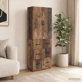 ARDEBO.de - Schrankset 2 stk. 66 x 34,5 x 87 cm Holzwerkstoff Altholz