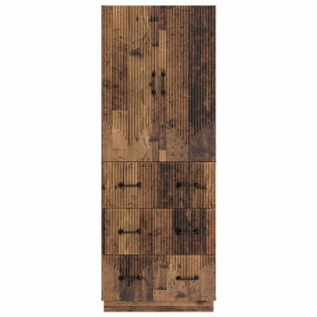 Schrankset 2 stk. 66 x 34,5 x 87 cm Holzwerkstoff Altholz