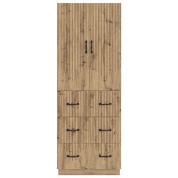 Schrankset 2 stk. 66 x 34,5 x 87 cm Holzwerkstoff Artisan-Eiche