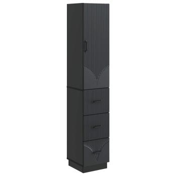Schrankset 2 stk. 33 x 34,5 x 87 cm Holzwerkstoff Schwarz