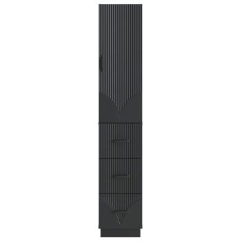 Schrankset 2 stk. 33 x 34,5 x 87 cm Holzwerkstoff Schwarz