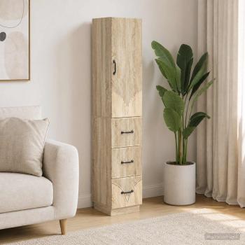 ARDEBO.de - Schrankset 2 stk. 33 x 34,5 x 87 cm Holzwerkstoff Sonoma-Eiche