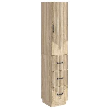 Schrankset 2 stk. 33 x 34,5 x 87 cm Holzwerkstoff Sonoma-Eiche