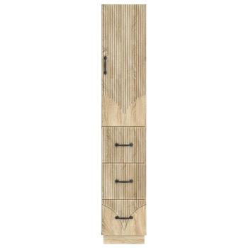 Schrankset 2 stk. 33 x 34,5 x 87 cm Holzwerkstoff Sonoma-Eiche