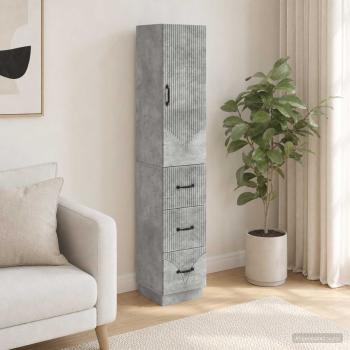 ARDEBO.de - Schrankset 2 stk. 33 x 34,5 x 87 cm Holzwerkstoff Betongrau