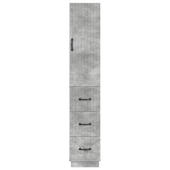 Schrankset 2 stk. 33 x 34,5 x 87 cm Holzwerkstoff Betongrau
