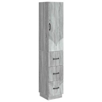 Schrankset 2 stk. 33 x 34,5 x 87 cm Holzwerkstoff Sonoma-Grau