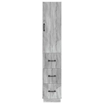 Schrankset 2 stk. 33 x 34,5 x 87 cm Holzwerkstoff Sonoma-Grau
