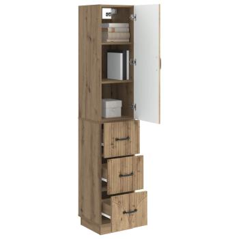 Schrankset 2 stk. 33 x 34,5 x 87 cm Holzwerkstoff Artisan-Eiche
