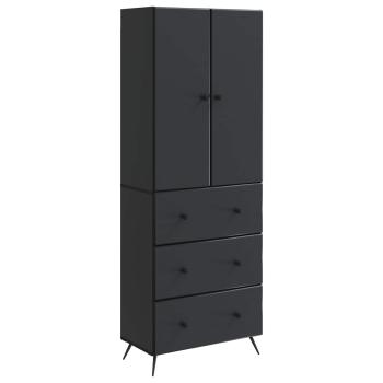 Schrankset 2 stk. 66 x 34,5 x 90 cm Holzwerkstoff Schwarz