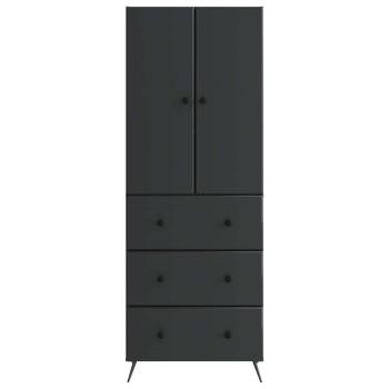 Schrankset 2 stk. 66 x 34,5 x 90 cm Holzwerkstoff Schwarz