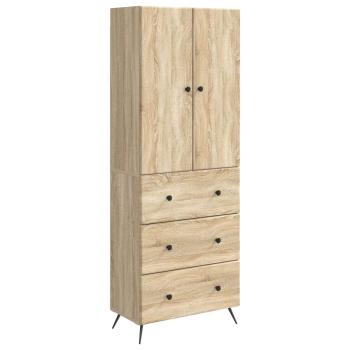 Schrankset 2 stk. 66 x 34,5 x 90 cm Holzwerkstoff Sonoma-Eiche