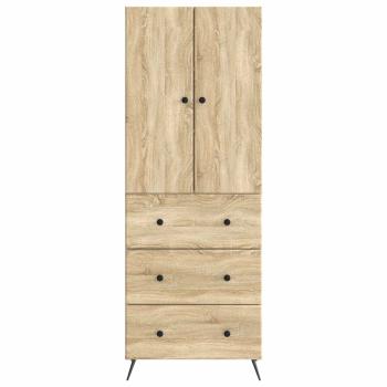 Schrankset 2 stk. 66 x 34,5 x 90 cm Holzwerkstoff Sonoma-Eiche
