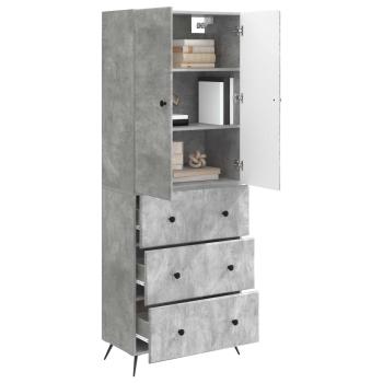 Schrankset 2 stk. 66 x 34,5 x 90 cm Holzwerkstoff Betongrau