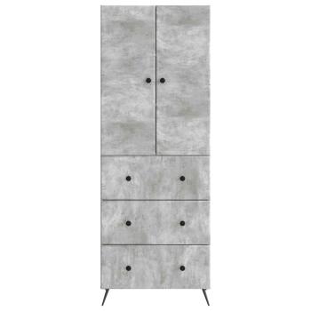 Schrankset 2 stk. 66 x 34,5 x 90 cm Holzwerkstoff Betongrau