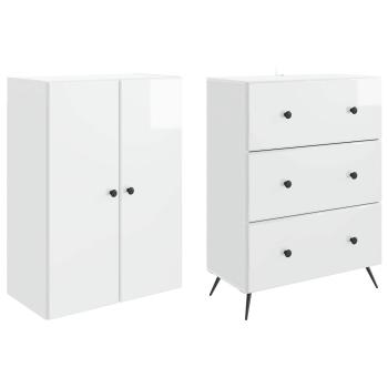 Schrankset 2 stk. 66 x 34,5 x 90 cm Holzwerkstoff