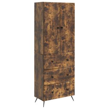 Schrankset 2 stk. 66 x 34,5 x 90 cm Holzwerkstoff Räuchereiche