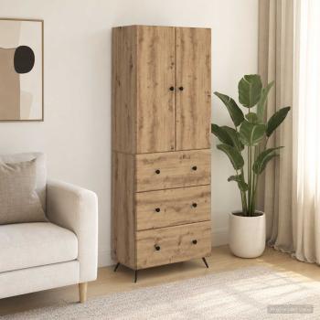 ARDEBO.de - Schrankset 2 stk. 66 x 34,5 x 90 cm Holzwerkstoff Artisan-Eiche