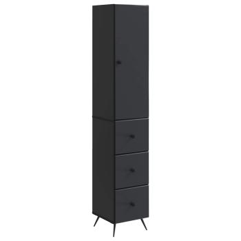 Schrankset 2 stk. 34,5 x 34,5 x 90 cm Holzwerkstoff Schwarz