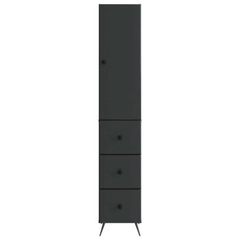 Schrankset 2 stk. 34,5 x 34,5 x 90 cm Holzwerkstoff Schwarz