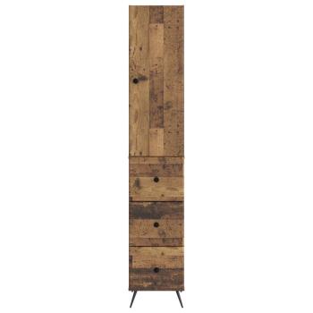 Schrankset 2 stk. 34,5 x 34,5 x 90 cm Holzwerkstoff Altholz