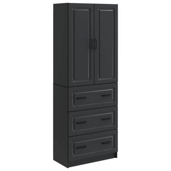 Schrankset 2 stk. 66 x 34,5 x 87 cm Holzwerkstoff Schwarz