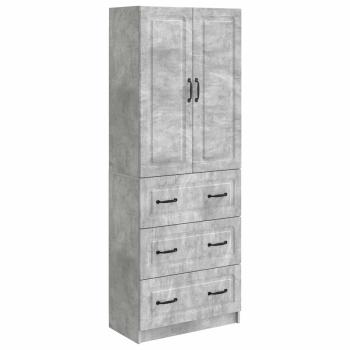 Schrankset 2 stk. 66 x 34,5 x 87 cm Holzwerkstoff Betongrau
