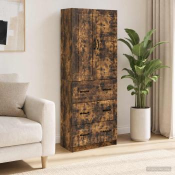 ARDEBO.de - Schrankset 2 stk. 66 x 34,5 x 87 cm Holzwerkstoff Räuchereiche