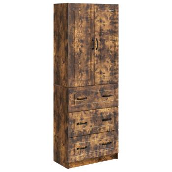 Schrankset 2 stk. 66 x 34,5 x 87 cm Holzwerkstoff Räuchereiche