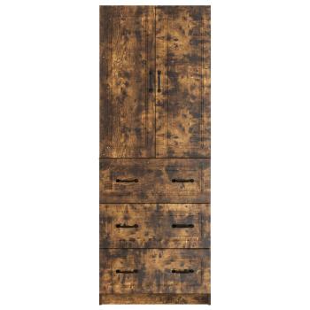 Schrankset 2 stk. 66 x 34,5 x 87 cm Holzwerkstoff Räuchereiche