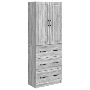 Schrankset 2 stk. 66 x 34,5 x 87 cm Holzwerkstoff Sonoma-Grau