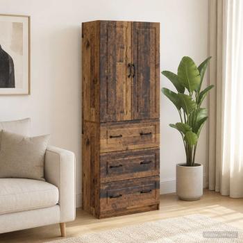 ARDEBO.de - Schrankset 2 stk. 66 x 34,5 x 87 cm Holzwerkstoff Altholz