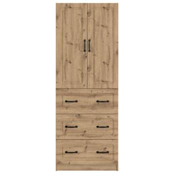 Schrankset 2 stk. 66 x 34,5 x 87 cm Holzwerkstoff Artisan-Eiche