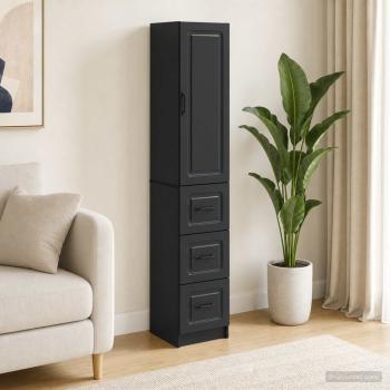 ARDEBO.de - Schrankset 2 stk. 33 x 34,5 x 87 cm Holzwerkstoff Schwarz