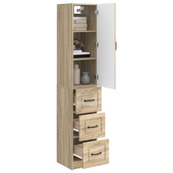 Schrankset 2 stk. 33 x 34,5 x 87 cm Holzwerkstoff Sonoma-Eiche