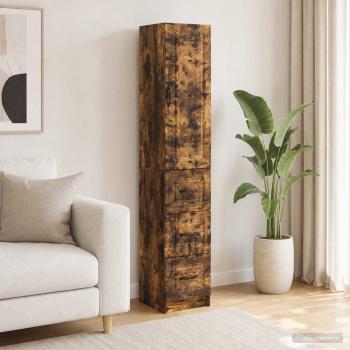 ARDEBO.de - Schrankset 2 stk. 33 x 34,5 x 87 cm Holzwerkstoff Räuchereiche